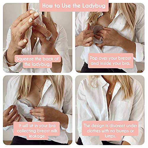 Haakaa Ladybug Breast Milk Collector Breast Shells Milk Saver Nursing Cups For Large Milk Supply