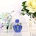 H&D Blue Vintage Crystal Empty Mini Refillable Perfume Bottle