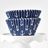 Anchor Navy BakeBright Greaseproof Cupcake Liners