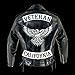 Veteran Iron-On Embroidered Patch Biker Jacket Rider Vest Rocker Size 12 XL USA (Reflective Grey Top)
