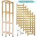 ANKO Bamboo Shoe Rack, Natural Bamboo Thickened 6-Tier Mesh Utility Entryway Shoe Shelf Storage Organizer Suitable for Entryway, Closet, Living Room, Bedroom. (1 Pack)