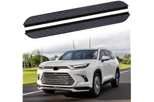 2Pcs Running Boards Side Steps Pedal Nerf Bars Fits for Toyota Grand Highlander 2024 2025 Black Nerf Bar