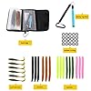 Fishing-Soft-Lures-Set-Artificial-Bait-Lure-with-15-Worms-6-Curl-Tail-Lures-1-Wacky-Rig-Tool-20-O-Rings-1-Waterproof-Fishing-Lure-Organizer-Bag-for-Saltwater-Freshwater-Bass-Trout-Barracuda-Salmon Fishing-Soft-Lures-Set-Artificial-Bait-Lure-with-15-Worms-6-Curl-Tail-Lures-1-Wacky-Rig-Tool-20-O-Rings-1-Waterproof-Fishing-Lure-Organizer-Bag-for-Saltwater-Freshwater-Bass-Trout-Barracuda-Salmon