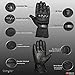Men's Motorcycle Mesh & Leather Carbon Fiber Cruiser Ventilated Biker Gloves L