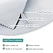 PONY DANCE Short Curtains for Small Window - Rod Pocket Curtain Panels Thermal Insulated Window Drapes for Kitchen/Living Room, 42 W x 36 L, Greyish White, 2 PCs