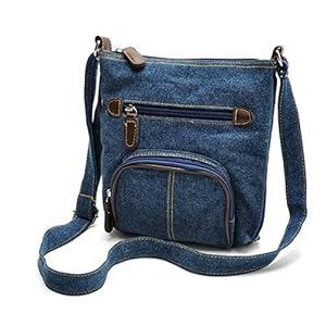 ZOONAI Women Multi Pocket Crossbody Shoulder Bag Small Organizer Purse Wallet www.denim.fit