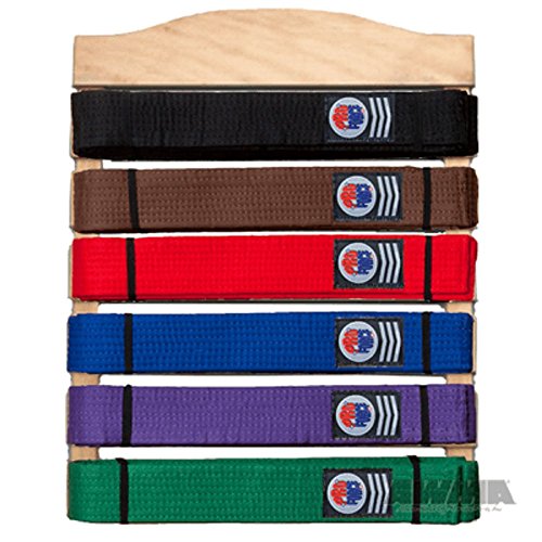 AWMA Martial Arts Karate Belt Display (6 Belt (Wall Mounted))