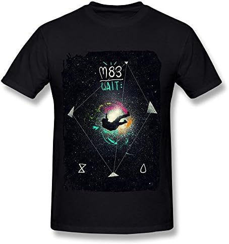 SHUNFA Men's M83 Band T-shirt Black XL