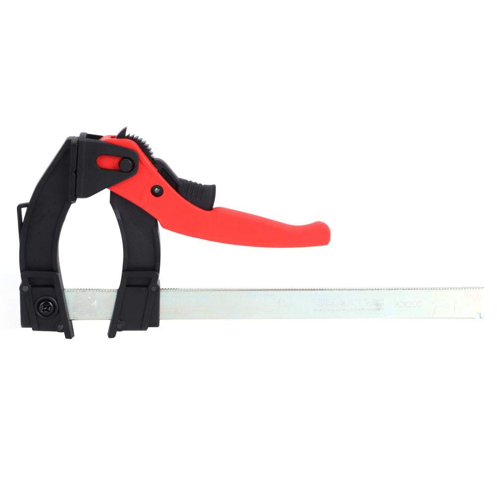 Bar Clamp, Quick‑Grip Ratchet F Clamps, 120‑Degree Movable Adjustable Chuck Woodworking Fixing Clamp Carpenter Accessories Comfortable to Hold