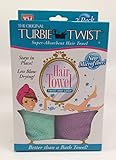 Turbie Twist Microfiber Hair Towel (2 Pack) Aqua-Purple