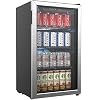 hOmeLabs Beverage Refrigerator and Cooler – 120 Can Mini Fridge with Glass Door for Soda Beer or Wine – Small Drink…
