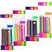 SunAngel 48 Color Gel Ink Pen Refills, Colors Included: Pastel, Neon, Metallic and Glitter, 0.8mm Fine Point, Pack of 48