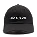 Bad Hair Day Adjustable Baseball Cap Unstructured Dad Hat - 100% Cotton - More Colors Available (Black)