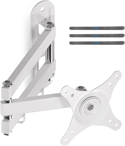 Suptek MA2720W TV Wall Mount Full Motion 15-32 inch White 75x75 100x100