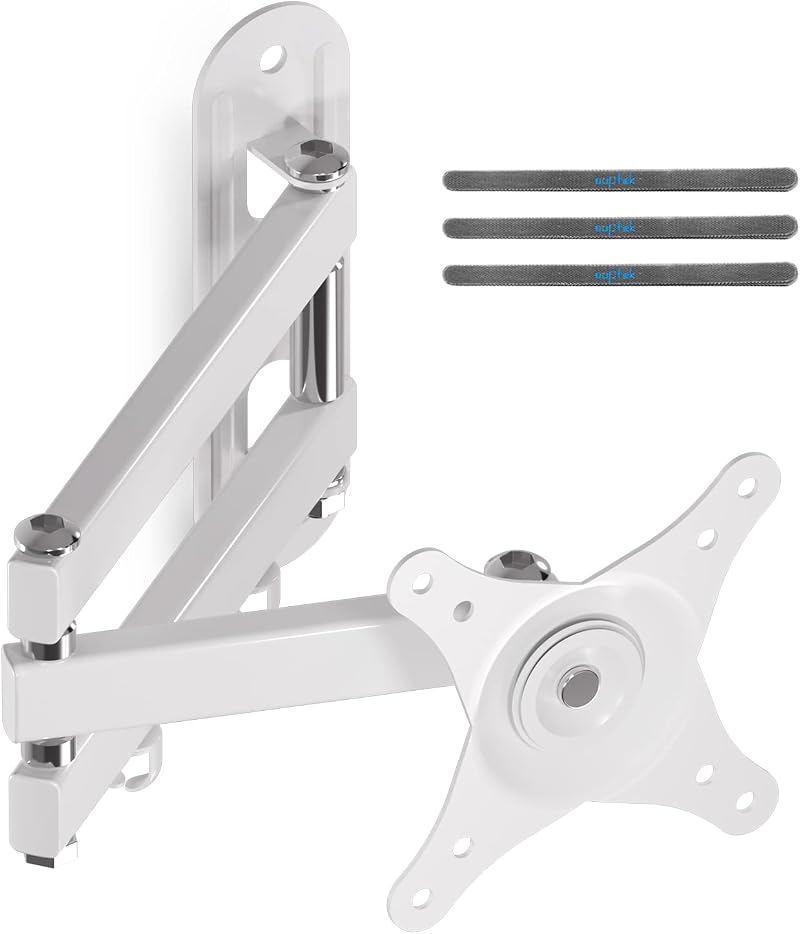 Suptek MA2720W TV Wall Mount Full Motion 15-32 inch White 75x75 100x100