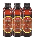 Latta Kombucha Raw and Organic Kosher Certified Green Tea Lemon Balm Weight Loss Supplment, 16 oz, Pack of 6