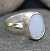 55Carat Natural Opal Silver Ring for Men 4.5 Carat Astrological Oval Cut Size 4,5,6,7,8,9,10,11,12,13
