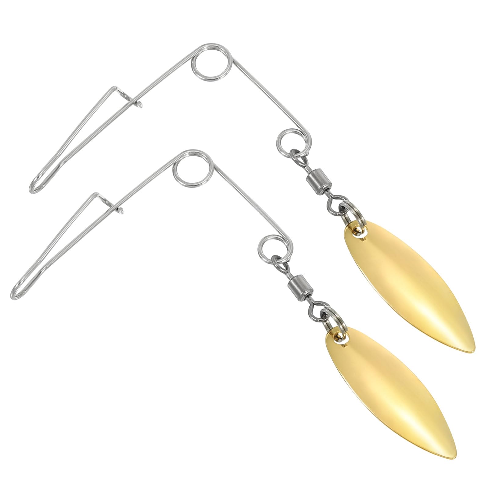 PATIKIL Fishing Spinnerbait Wire with Blade, 20Pcs Lure Making Supplies for Bass Fishing, Medium-sized Water-drop