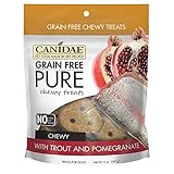 CANIDAE Grain Free PURE Chewy Dog Treats with Trout & Pomegranate, 6 oz.