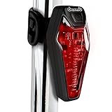 USB Rechargeable Bike Tail Light – Super bright LED Bicycle Rear Taillight – Waterproof Wide Illumination - Fits all MTB Mountain Road Bikes - High Capacity Li-ion Battery - Cycling Safety Back Light