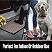 GORILLA GRIP 100% Waterproof All-Season WeatherMax Doormat, 23x35, Durable Natural Rubber, Stain and Fade Resistant, Low Profile, Indoor Outdoor Doormats, Easy Clean Patio Entrance Mat, Steel Chevron