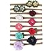 RSKY Baby Rsky Baby Girl Headbands Newborn Hair Flower Bows Infant Nylon Head Bands for Toddler Accessories Pack of 10