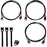 HDMI Cable Gold Plated 6ft/1.8m 4K 1080P High Speed HDMI 1.4 Cables Support Fire TV, Apple TV, Ethernet, Video, HD, 1080p, Xb