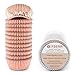 Gifbera Rose Gold Foil Mini Cupcake Liners/Baking Cups, 300-Count