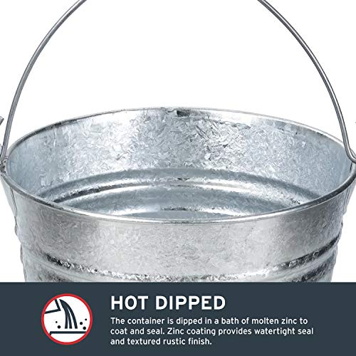 Behrens 1212 HotDipped Galvanized Steel Utility Pail, 12Quart