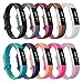 Henoda Compatible with Fitbit Alta/Fitbit Alta HR Bands, Small 10 Color Soft Replacement Band Adjustable Sport Strap Compatible for Fitbit Alta/Fitbit Alta HR/Fitbit Ace Fitness Wristbands