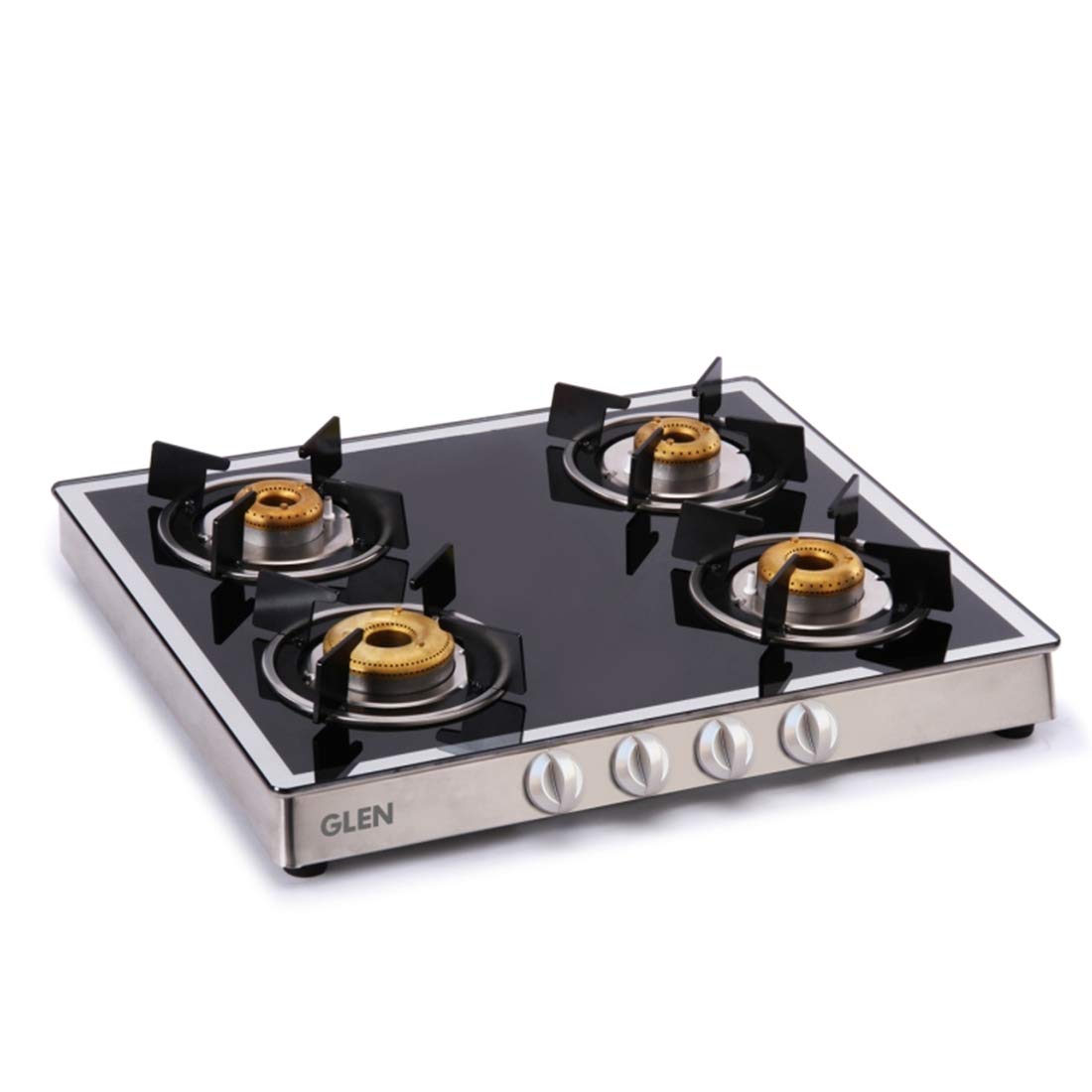 Buy Glen 4 Burner Gas Stove 1042 GT Brass Burners Mirror Finish