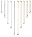 ORAZIO 10Pcs Stainless Steel Necklace Bracelet Extender Chain Set,Silver and Gold Tone,2