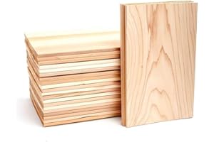 WILDWOOD GRILLING Extra-Wide 24-Pack Western Red Cedar Planks - 7" x 11" for Grilling Salmon - 100% Natural & USA-Made - Easy to Use - Adds Smooth, Mellow Smokiness to Salmon, Seafood, Chicken, Pork, Vegetables & More