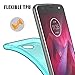 Aeska Moto Z2 Force Case, Ultra [Slim Thin] Flexible TPU Soft Skin Silicone Protective Case Cover for Motorola Moto Z2 Force Edition (Mint)