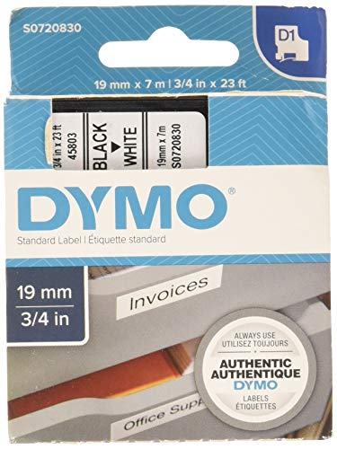Dymo Standard Tape 2000/5500, 19 mm x 7 m, S0720830 - Black on white, 1 Unit