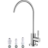 Drinking Water Faucet,Easy to Install Sink Water RO Faucet,Lead-Free Reverse Osmosis Faucets for Kitchen Bar Sink,Brushed Nickel SUS304 Stainless Steel