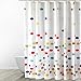 Eforgift Polka Dots Pattern Fabric Shower Curtain,Waterproof Bathroom Curtains with Free Hooks Multi-Color (72-inch by 72-inch)
