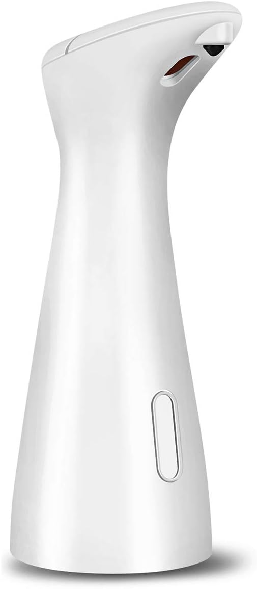Mochiglory Touchless Automatic Soap Dispenser, Battery Operated Infrared Motion Sensor Dish Liquid Hands Free Waterproof Soap Dispenser for Kitchen and Bathroom White