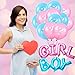 meekoo 18 Pieces Gender Reveal Balloons Boy or Girl Letter Balloon Latex Balloons Foil Balloons for Baby Shower Themed Party Decorations