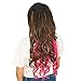 ISSIKI JAPAN 24” Vivrant color ombre Wavy Clip in Synthetic Hair Extensions Hair pieces for Women 5 Clips ,4.4oz/pcs (Light purple)