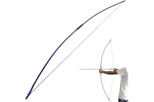 67 Inch Archery Traditional Longbow 25-120lbs Recurve Bow Hunting English Longbow for Right Hand Left Hand Adult Outdoor Spor