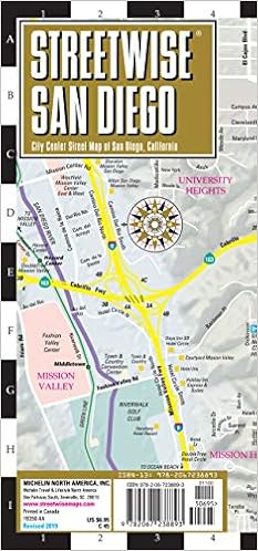 Street Map Of San Diego Streetwise Map San Diego- Laminated City Center Street Map Of San Diego:  City Plans (Michelin City Plans): Amazon.co.uk: Michelin North America,  Inc.: 9782067238893: Books