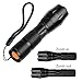 Tactical Led Flashlight Torch, Refun A100 High-Powered Flash Light, Rechargeable Tac Light, Water Resistant Handheld Flashlight with Zoom Function and 5 Modes