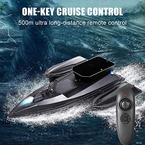 Hxsd Bateau D’appât De Pêche Rc Coque Entièrement Fermée 2 Moteurs Bateau De Nidification Simple Trémie D’amorce Amovible Bouée Indépendante Veilleuse Bateau Rc
