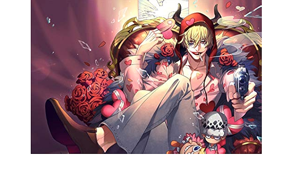 Amazon Com Yourspace One Piece Rosinante Doflamingo Inches Fan Decor Wall 36x24 Poster Print Posters Prints