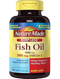 Nature Made Burpless Fish Oil 1000 mg w. Omega-3 300 mg