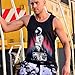 INTO THE AM Astroblaster Graphic Tank Tops for Men - Mens Summer Sleeveless Muscle Beach Fashion Men's Tanks (Black, X-Large)