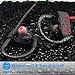 ANBES Bluetooth Headphones Wireless Earbuds, IPX7 Waterproof In-ear Earphones Sports with Ear Hooks & Mic, HD Stereo Sound, Up to 8 Hours Playing Noise Canceling Headsets (RedBlack)thumb 1