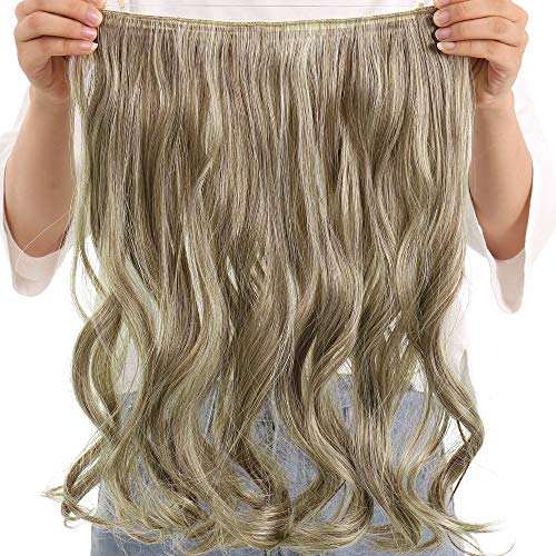 image for Invisiable Wire Hair Extension Flip Curly Synthetic Halo Secret Hairpi