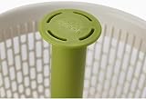 Joseph Joseph Spindola In-Sink Salad Spinning Colander White Green view 4